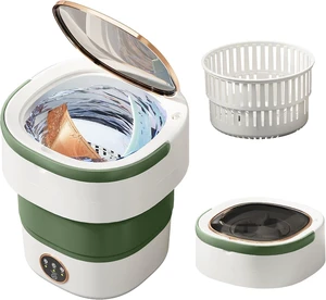 Portable Washing Machine 20L Foldable Mini Washer with Spin Basket, 3 Modes Portable Washing Machine 20L Foldable Mini Washer with Spin Basket, 3 Modes