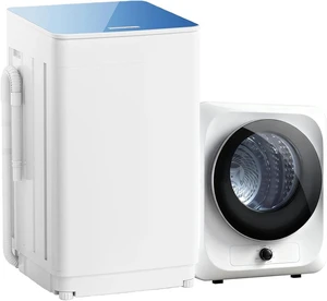 Auertech Portable Washer and Dryer Combo Set, 18 lbs Fully Automatic Washing Machine, 1.5CuFt Portable Dryers, Compact Washer and Dryer for Apartment, RV, Dorm Auertech Portable Washer and Dryer Combo Set, 18 lbs Fully Automatic Washing Machine, 1.5CuFt Portable Dryers, Compact Washer and Dryer for Apartment, RV, Dorm