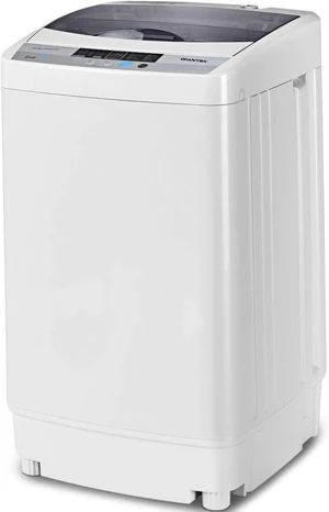 Giantex Full-Automatic Washing Machine Portable Compact 1.34 Cu.ft Laundry Washer Spin with Drain Pump, 10 programs 8 Water Level Selections with LED Display 12 Lbs Capacity Giantex Full-Automatic Washing Machine Portable Compact 1.34 Cu.ft Laundry Washer Spin with Drain Pump, 10 programs 8 Water Level Selections with LED Display 12 Lbs Capacity