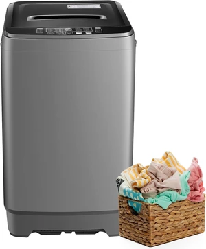 YASHE 17.6 lbs Portable Washing Machine, Full Automatic Compact Washer with Drain Pump, 10 Wash Programs, 8 Water Levels, LED Display, Portable Washer Machine for Apartment, RV, Dorm and Home YASHE 17.6 lbs Portable Washing Machine, Full Automatic Compact Washer with Drain Pump, 10 Wash Programs, 8 Water Levels, LED Display, Portable Washer Machine for Apartment, RV, Dorm and Home