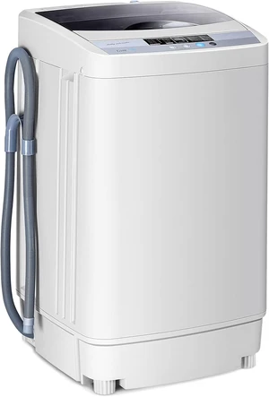 Giantex Washing Machine Portable Compact 12lbs Capacity Full-Automatic W/Drain Pump,10 programs 8 Water Level 1.34 Cu.ft Cloth Washer and Spinner Giantex Washing Machine Portable Compact 12lbs Capacity Full-Automatic W/Drain Pump,10 programs 8 Water Level 1.34 Cu.ft Cloth Washer and Spinner