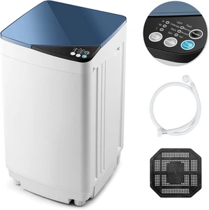Casart Washing Machine Portable Washer W/ 7.7 Lbs Weight Capacity Washer and Dryer Full Automatic Washing Machine (Blue&White) Casart Washing Machine Portable Washer W/ 7.7 Lbs Weight Capacity Washer and Dryer Full Automatic Washing Machine (Blue&White)