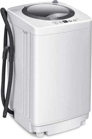 Casart Washing Machine Portable Compact Full-Automatic W/Drain Pump 8 Lbs Cloth Washer and Spinner Casart Washing Machine Portable Compact Full-Automatic W/Drain Pump 8 Lbs Cloth Washer and Spinner