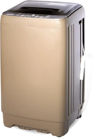 Washing Machine 15.6 LBS Automatic Laundry Machine with 10 Programs, LED Display, 8 Water Levels, High-efficiency Compact Washer for Apartment, RV, Dorm Washing Machine 15.6 LBS Automatic Laundry Machine with 10 Programs, LED Display, 8 Water Levels, High-efficiency Compact Washer for Apartment, RV, Dorm