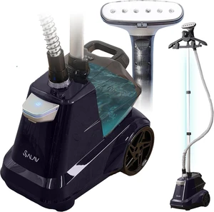 SALAV Heavy Duty Commercial Full-Size Garment Steamer with Foot Pedals and Extra Large 3L (101.5 oz) Water Tank, 1800 watts of Poweful Steam (Navy) SALAV Heavy Duty Commercial Full-Size Garment Steamer with Foot Pedals and Extra Large 3L (101.5 oz) Water Tank, 1800 watts of Poweful Steam (Navy)