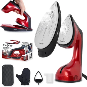 True & Tidy DuoPress XL 2-in-1 Clothes Steamer & Iron, 1600W Powerful Turbo Steam, Large Ceramic Plate, Smart Temperature Control, 3 Steam Modes True & Tidy DuoPress XL 2-in-1 Clothes Steamer & Iron, 1600W Powerful Turbo Steam, Large Ceramic Plate, Smart Temperature Control, 3 Steam Modes