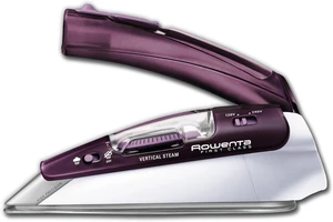 Rowenta Travel Iron, Pro Compact Stainless Steel Soleplate Hand Held Steamer Iron for Clothes, 200 Microsteam Holes, 1000 Watts Ironing, Fabric Steamer, Dual Voltage, Mini Iron, Purple, DA1560 Rowenta Travel Iron, Pro Compact Stainless Steel Soleplate Hand Held Steamer Iron for Clothes, 200 Microsteam Holes, 1000 Watts Ironing, Fabric Steamer, Dual Voltage, Mini Iron, Purple, DA1560