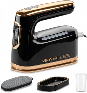 YIKA Clothes Steamer & Iron 2-in-1, Handheld Clothing Fabric Wrinkle Removal, 300ml Water Tank, Large Alloy Soleplate, Lightweight Small Garment Steamer for Home or Travel YIKA Clothes Steamer & Iron 2-in-1, Handheld Clothing Fabric Wrinkle Removal, 300ml Water Tank, Large Alloy Soleplate, Lightweight Small Garment Steamer for Home or Travel