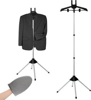 Garment Steamer Rack & Garment Ironing Glove for Clothes,Adjustable Steamer Stand for Clothes,Adjustable Garment Hanger Standing,Foldable Iron stand with Ironing Glove for Steaming Clothes(32-63 Inch) Garment Steamer Rack & Garment Ironing Glove for Clothes,Adjustable Steamer Stand for Clothes,Adjustable Garment Hanger Standing,Foldable Iron stand with Ironing Glove for Steaming Clothes(32-63 Inch)