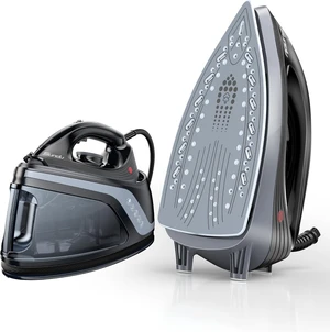 Steam Station Iron for Clothes,1600W Professional Steam Iron with 44 oz Tank, 400 microsteam holes, Built-In Pump, Ceramic baseplate,Iron Lock For Easy Carry,Home use Steam Station Iron for Clothes,1600W Professional Steam Iron with 44 oz Tank, 400 microsteam holes, Built-In Pump, Ceramic baseplate,Iron Lock For Easy Carry,Home use