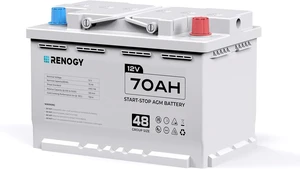 Renogy 12V 70Ah AGM Car Battery H6, Group 48 Start and Stop Automotive Battery with 720 CCA, 120RC, Reliable Power for Cars, SUVs, Trucks, and Marine Starting Renogy 12V 70Ah AGM Car Battery H6, Group 48 Start and Stop Automotive Battery with 720 CCA, 120RC, Reliable Power for Cars, SUVs, Trucks, and Marine Starting