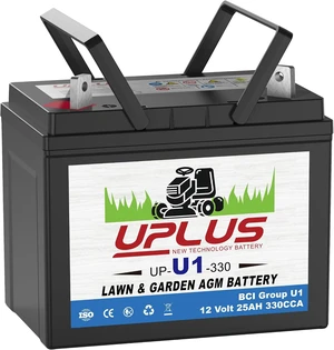 UPLUS U1 Riding Lawn Mower Battery, 12V 330CCA for Garden Tractors UPLUS U1 Riding Lawn Mower Battery, 12V 330CCA for Garden Tractors