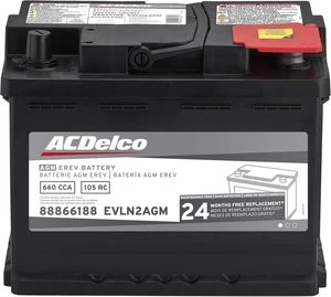 ACDelco Silver EVLN2AGM (88866188) 24 Month Warranty EREV AGM BCI Group LN2 Battery ACDelco Silver EVLN2AGM (88866188) 24 Month Warranty EREV AGM BCI Group LN2 Battery