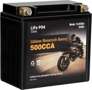 Autocessking YTX14-BS Lithium Motorcycle Battery, Group 14 Autocessking YTX14-BS Lithium Motorcycle Battery, Group 14