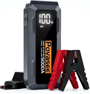 5000A Jump Starter Povasee A40 Car BatteryJump Starter, 12V Jump Box for Car Up to All Gas or 10L Diesel Engine Battery Jumper Starter Portable with 3" LCD Display/Dual Output/LED Light 5000A Jump Starter Povasee A40 Car BatteryJump Starter, 12V Jump Box for Car Up to All Gas or 10L Diesel Engine Battery Jumper Starter Portable with 3" LCD Display/Dual Output/LED Light