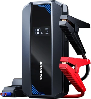 AUTOONE Car Jump Starter 6000A Battery Booster, Portable Battery Pack for All Gas 10L Diesel, 12V Jump Box with Smart Jumper Cable for Car Battery, Vehicle Lithium Starter, LCD Display, w/LED Light AUTOONE Car Jump Starter 6000A Battery Booster, Portable Battery Pack for All Gas 10L Diesel, 12V Jump Box with Smart Jumper Cable for Car Battery, Vehicle Lithium Starter, LCD Display, w/LED Light
