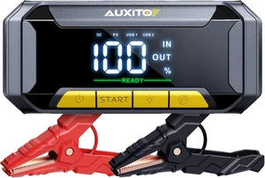 AUXITO 8000A Portable Jump Starter for All Gas/12L Diesel, 20000mAh Car Battery Booster Jump Pack, Jump Box for Car with 60W Fast Charging, LCD Screen Display, 700LM LED Light AUXITO 8000A Portable Jump Starter for All Gas/12L Diesel, 20000mAh Car Battery Booster Jump Pack, Jump Box for Car with 60W Fast Charging, LCD Screen Display, 700LM LED Light
