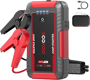 BOOKOO 4500A 12V Portable Car Battery Jump Starter for Car Boat Lawnmower BOOKOO 4500A 12V Portable Car Battery Jump Starter for Car Boat Lawnmower