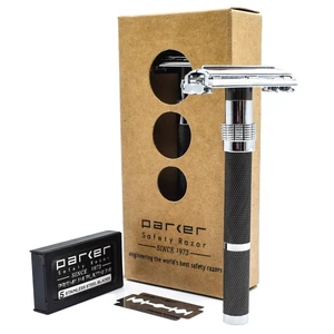 Parker, 96R Graphite Gray Butterfly Open Double Edge Safety Razor Parker, 96R Graphite Gray Butterfly Open Double Edge Safety Razor