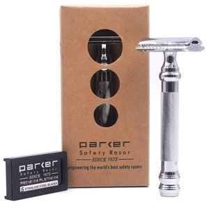 Parker 98R Heavyweight Long Handle Double Edge Safety Razor, Closed Comb Parker 98R Heavyweight Long Handle Double Edge Safety Razor, Closed Comb