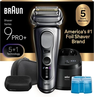 Braun Series 9 PRO+ Electric Shaver for Men, Wet & Dry Foil Razor, 6-in-1 SmartCare Clean & Charge Center, Built-in Precision ProTrimmer, ProComfort Attachment, Travel Case, Silver 9697cc Braun Series 9 PRO+ Electric Shaver for Men, Wet & Dry Foil Razor, 6-in-1 SmartCare Clean & Charge Center, Built-in Precision ProTrimmer, ProComfort Attachment, Travel Case, Silver 9697cc