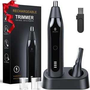 Ear and Nose Hair Trimmer for Men, 2026 Professional Painless USB Rechargeable Eyebrow & Facial Electric Hair Trimmer for Men Women, Powerful Motor, Dual Edge Blades, IPX7 Waterproof Easy Clean Ear and Nose Hair Trimmer for Men, 2026 Professional Painless USB Rechargeable Eyebrow & Facial Electric Hair Trimmer for Men Women, Powerful Motor, Dual Edge Blades, IPX7 Waterproof Easy Clean