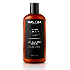 Brickell Men's Instant Relief Aftershave for Men, Soothing After Shave Balm to Prevent Razor Burn, With Aloe, Vitamin E, and Hyaluronic Acid, 4 Ounce, Scented Brickell Men's Instant Relief Aftershave for Men, Soothing After Shave Balm to Prevent Razor Burn, With Aloe, Vitamin E, and Hyaluronic Acid, 4 Ounce, Scented