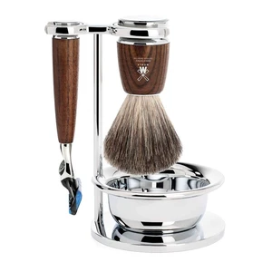 MÜHLE RYTMO Shaving Kit for Men, Steamed Ash Wet Shaving Grooming Set MÜHLE RYTMO Shaving Kit for Men, Steamed Ash Wet Shaving Grooming Set