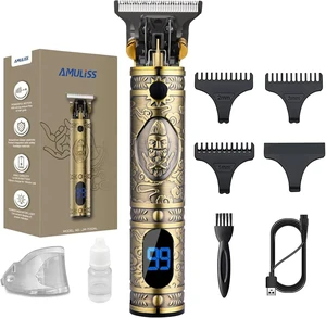 AMULISS Beard Trimmer for Men,Zero Gapped Vintage Professional Hair Clipper AMULISS Beard Trimmer for Men,Zero Gapped Vintage Professional Hair Clipper