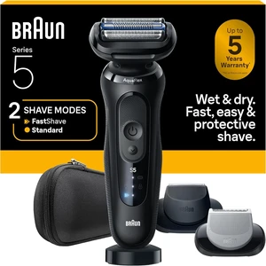 Braun Series 5 Electric Shaver for Men, Wet & Dry Foil Razor, Precision Trimmer Attachment, Body Groomer Attachment, Charging Stand, Travel Case, Black 5155cs Braun Series 5 Electric Shaver for Men, Wet & Dry Foil Razor, Precision Trimmer Attachment, Body Groomer Attachment, Charging Stand, Travel Case, Black 5155cs