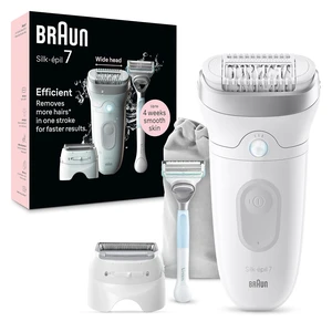 Braun Silk-épil 7 Epilator, Wet and Dry, Wide Head, Includes Venus Intimate Razor, Shaver Head and Trimmer Comb, SE7-141 Braun Silk-épil 7 Epilator, Wet and Dry, Wide Head, Includes Venus Intimate Razor, Shaver Head and Trimmer Comb, SE7-141