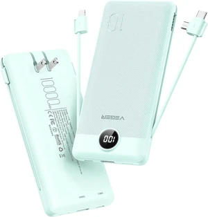 VEGER Portable Charger for iPhone, Power Bank Built in Cables and Wall Plug VEGER Portable Charger for iPhone, Power Bank Built in Cables and Wall Plug