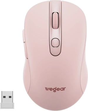wegear USB Wireless Mouse for Laptop PC Mac, 2.4GHz Cordless Mouse-Pink wegear USB Wireless Mouse for Laptop PC Mac, 2.4GHz Cordless Mouse-Pink