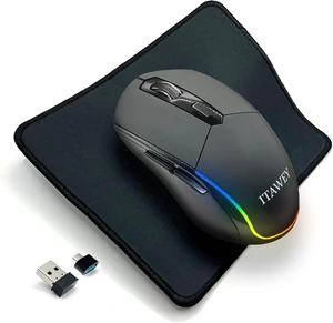 Bluetooth LED Mouse + Pad Combo Bluetooth LED Mouse + Pad Combo