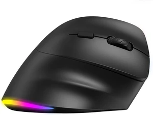 MEETION Ergonomic Wireless Mouse, Bluetooth Vertical Mouse with RGB, Black MEETION Ergonomic Wireless Mouse, Bluetooth Vertical Mouse with RGB, Black