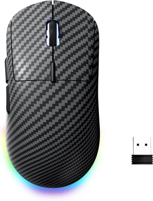 G57 Wireless Gaming Mouse, 8000 DPI, Carbon Fiber Pattern G57 Wireless Gaming Mouse, 8000 DPI, Carbon Fiber Pattern