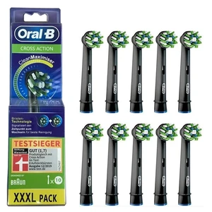 Oral-B CrossAction Electric Toothbrush Heads, 10 Count Black Brush Heads, Fit Most Rotating Oral-B Handles Oral-B CrossAction Electric Toothbrush Heads, 10 Count Black Brush Heads, Fit Most Rotating Oral-B Handles