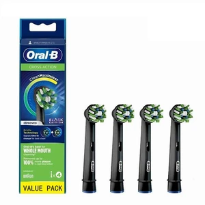 Oral-B CrossAction Toothbrush Replacement Heads, 4 Pack, CleanMaximiser Bristles for Full Mouth Plaque Removal Oral-B CrossAction Toothbrush Replacement Heads, 4 Pack, CleanMaximiser Bristles for Full Mouth Plaque Removal