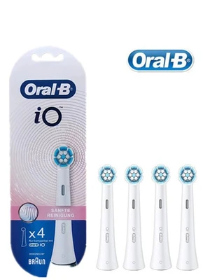 Oral-B iO Gentle Clean Replacement Brush Heads, 4Pack, Soft Bristles for Sensitive Teeth & Gums Oral-B iO Gentle Clean Replacement Brush Heads, 4Pack, Soft Bristles for Sensitive Teeth & Gums