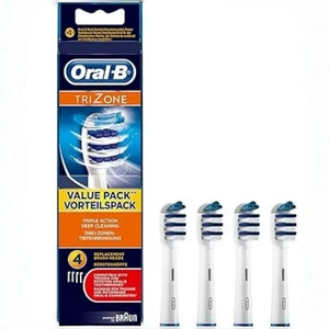 Oral-B TriZone Replacement Brush Heads, 4Pack, Triple Action Deep Clean Bristles Oral-B TriZone Replacement Brush Heads, 4Pack, Triple Action Deep Clean Bristles