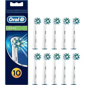Oral-B Cross Action Toothbrush Replacement Heads, 10 Pack, Multi-Angle Bristles Deep Gumline Cleaning Oral-B Cross Action Toothbrush Replacement Heads, 10 Pack, Multi-Angle Bristles Deep Gumline Cleaning