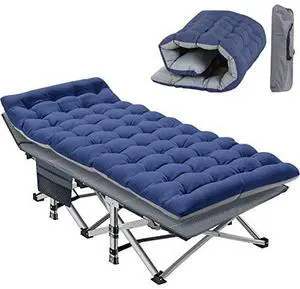 Slsy Oversized XXL Folding Camping Cot for Adults with Pad, Padded Portable Sleeping Cots, Camp Bed with Carry Bag for Outdoor Travel, Beach, Hiking Slsy Oversized XXL Folding Camping Cot for Adults with Pad, Padded Portable Sleeping Cots, Camp Bed with Carry Bag for Outdoor Travel, Beach, Hiking