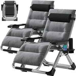 Slsy Zero Gravity Chair, Reclining Lounge Chair with Removable Cushion & Tray for Indoor and Outdoor, Patio Recliner Folding Reclining Chair Slsy Zero Gravity Chair, Reclining Lounge Chair with Removable Cushion & Tray for Indoor and Outdoor, Patio Recliner Folding Reclining Chair