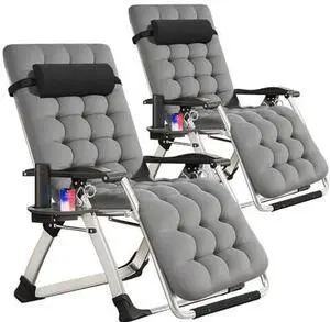 Slsy Zero Gravity Chair, Reclining Lounge Chair with Removable Cushion & Tray for Indoor and Outdoor, Patio Recliner Folding Reclining Chair Slsy Zero Gravity Chair, Reclining Lounge Chair with Removable Cushion & Tray for Indoor and Outdoor, Patio Recliner Folding Reclining Chair