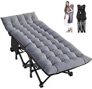 Slsy Folding Camping Cot, Heavy Duty Folding Cot Camping Cot for Adults Portable Folding Outdoor Cot with Carry Bags for Outdoor Travel Camp Beach Vacation Slsy Folding Camping Cot, Heavy Duty Folding Cot Camping Cot for Adults Portable Folding Outdoor Cot with Carry Bags for Outdoor Travel Camp Beach Vacation
