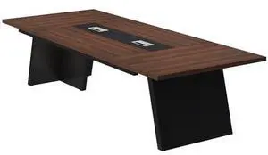 Tribesigns 8ft Conference Table, Large Meeting Table for 8-10 People, Business Seminar Furniture for Office Conference Room, Walnut & Black (4, Walnu+ Black) Tribesigns 8ft Conference Table, Large Meeting Table for 8-10 People, Business Seminar Furniture for Office Conference Room, Walnut & Black (4, Walnu+ Black)