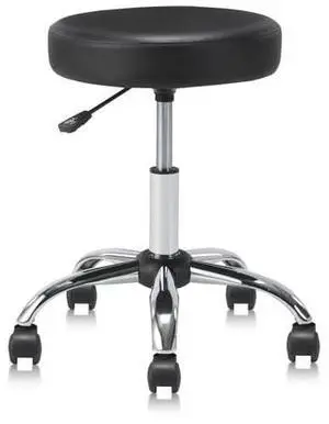 Round Rolling Stool Swivel with Wheels Adjustable Height Seat 19.7"D x 19.7"W x 22"H Multi-Purpose Heavy Duty Wide Seat Drafting Stool Chair for Office Salon Massage Spa Medical Tattoo Beauty Round Rolling Stool Swivel with Wheels Adjustable Height Seat 19.7"D x 19.7"W x 22"H Multi-Purpose Heavy Duty Wide Seat Drafting Stool Chair for Office Salon Massage Spa Medical Tattoo Beauty