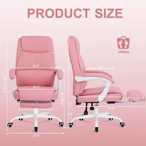 Misolant Big and Tall Office Chair with Footrest, High Back Desk Chair with Linkage Armrest, 90-155° Recline Executive Computer Chairs with Adjustable Height for Home Misolant Big and Tall Office Chair with Footrest, High Back Desk Chair with Linkage Armrest, 90-155° Recline Executive Computer Chairs with Adjustable Height for Home
