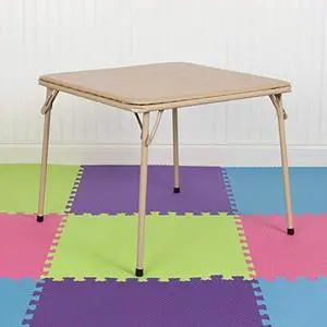 EMMA + OLIVER Kids Tan Folding Game and Activity Table - Toddler Table for Daycare Center EMMA + OLIVER Kids Tan Folding Game and Activity Table - Toddler Table for Daycare Center