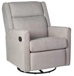 BizChair Swivel Glider Rocking Recliner, Manual Recliner with 360 Degree Swivel, for Living Room, Bedroom, or Nursery, Fabric Upholstered, Light Gray BizChair Swivel Glider Rocking Recliner, Manual Recliner with 360 Degree Swivel, for Living Room, Bedroom, or Nursery, Fabric Upholstered, Light Gray